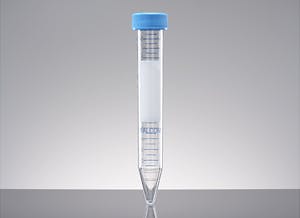 Tubo cónico estéril c/tapa poliestireno c/rack 15 ml