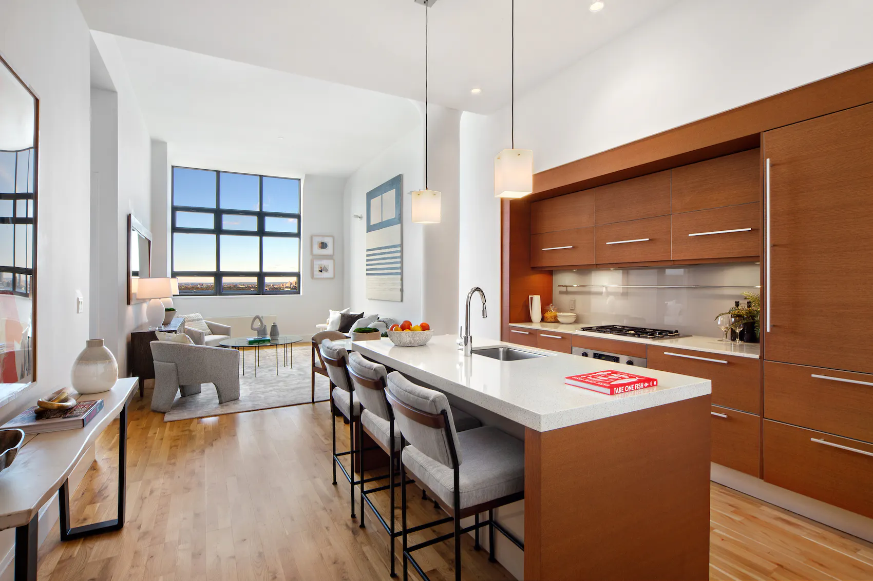 Meridith-Baer-Home-Home-Staging-New-York-Brooklyn-Heights-Contemporary-Highrise-Condos-and-Lofts-Modern-and-Contemporary-Living-Kitchen