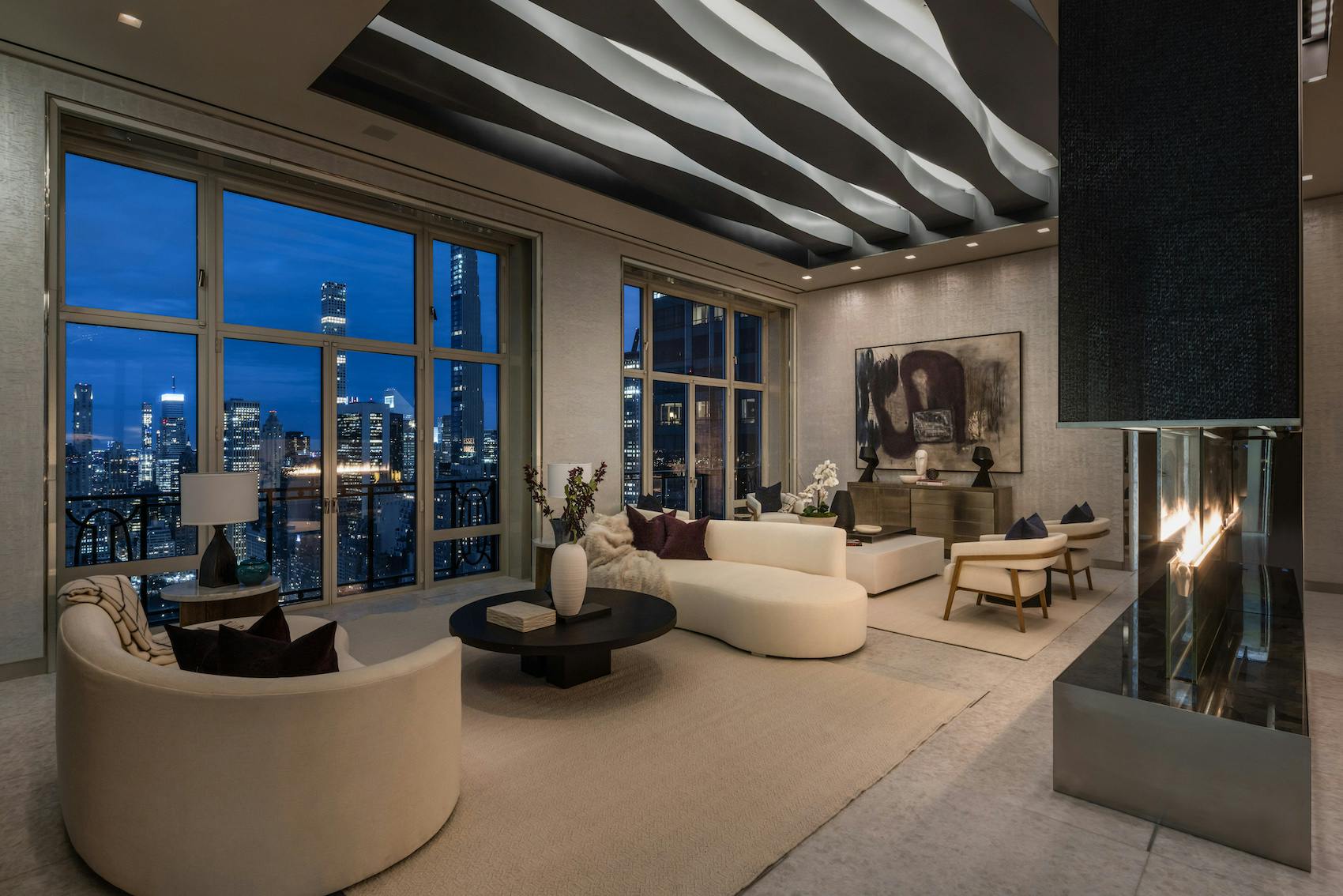 Meridith-Baer-Home-Home-Staging-New-York-Lincoln-Square-Penthouse-Highrise-Condos-and-Lofts-Transitional-Living-Room-Full-View