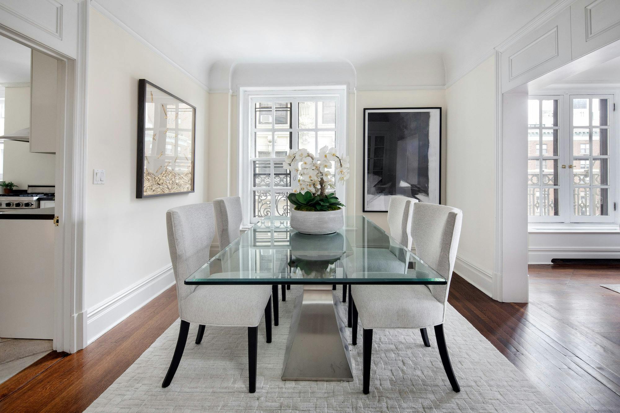 Meridith-Baer-Home-Home-Staging-New-York-The-Ansonia-Highrise-Condos-and-Lofts-Transitional-Dining-Table