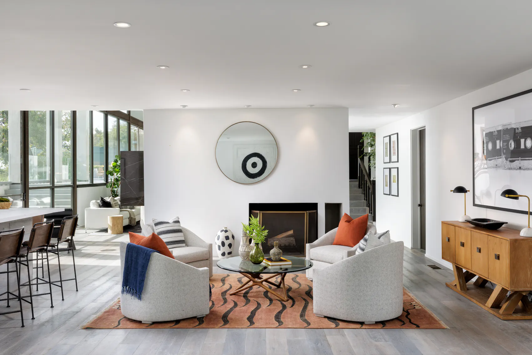 Meridith-Baer-Home-Home-Staging-Southern-California-Wallace-Ridge-(David-Spade)-Luxury-Homes-Modern-and-Contemporary-Second-Living-Room-with-Bar-and-Fireplace