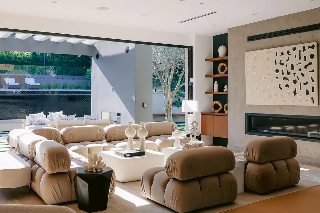 mario bellini sofa neutral living room decor