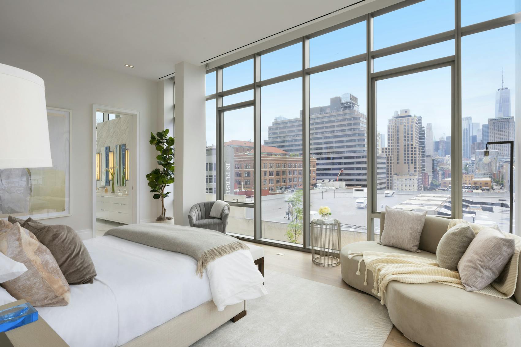 Meridith-Baer-Home-Home-Staging-New-York-Penthouse-West-Highrise-Condos-and-Lofts-Modern-and-Contemporary-Master-Bedroom-Skyline-View