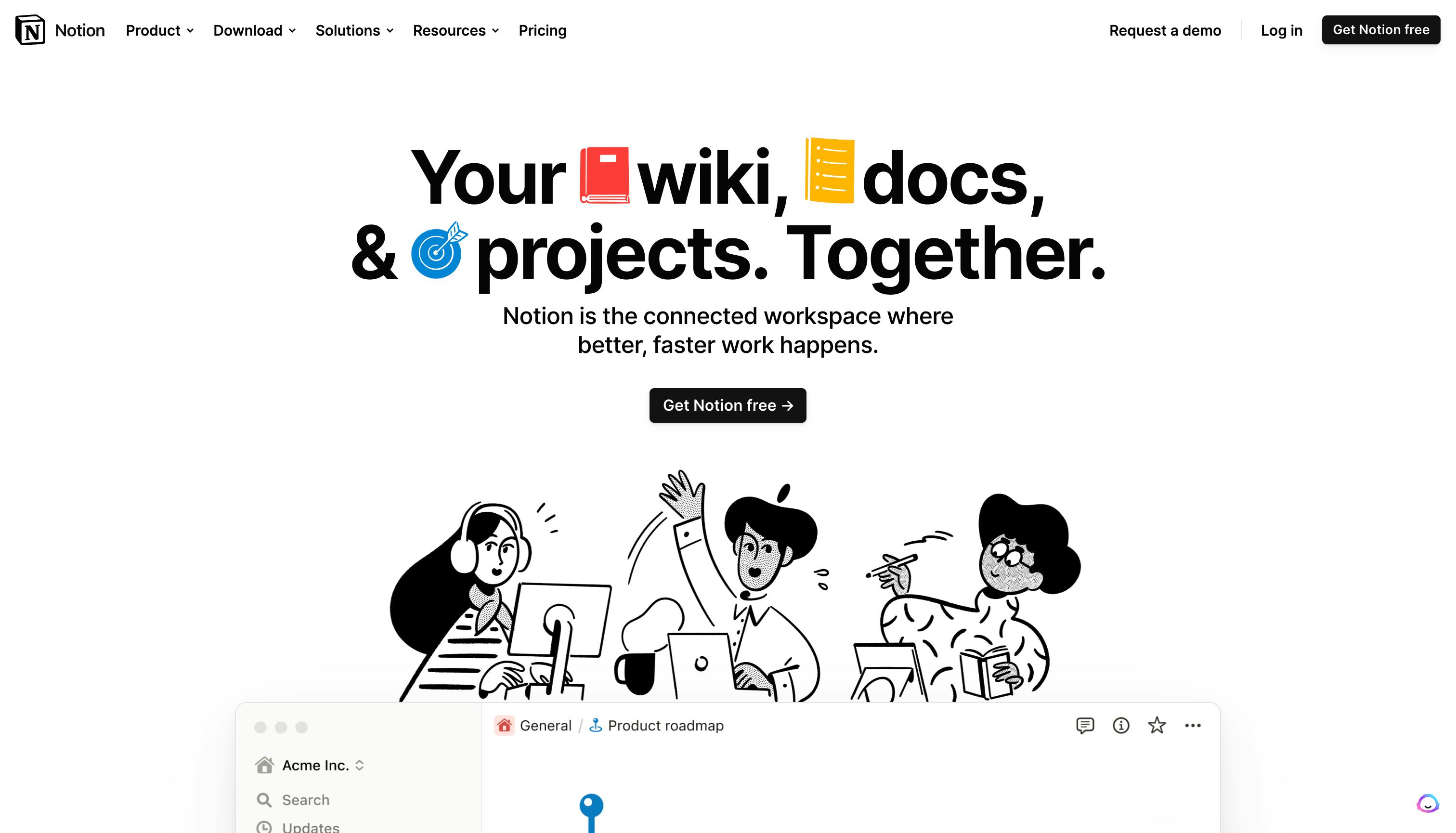 notion website