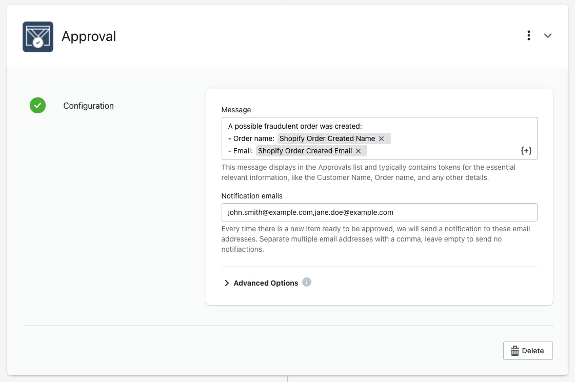 Approvals App in Mesa