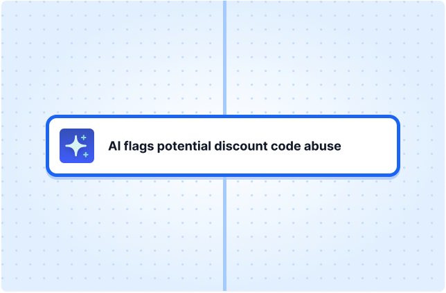 AI flags potential discount code abuse