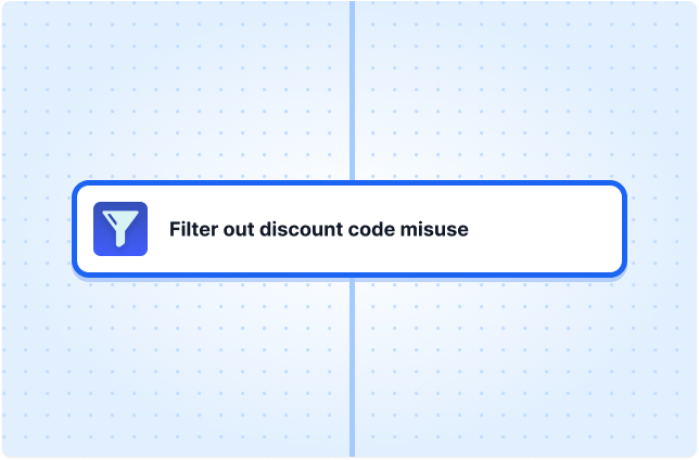 Filter out discount code misuse