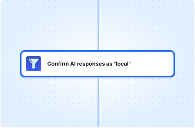 Confirm AI responses as "local"