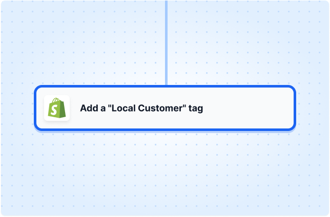 Add a "Local Customer" tag