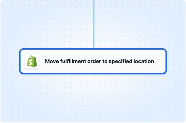 Move fulfillment order to specified locations