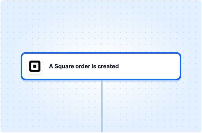 A Square order is created