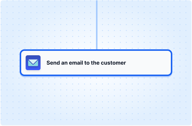 Send an email to the customer