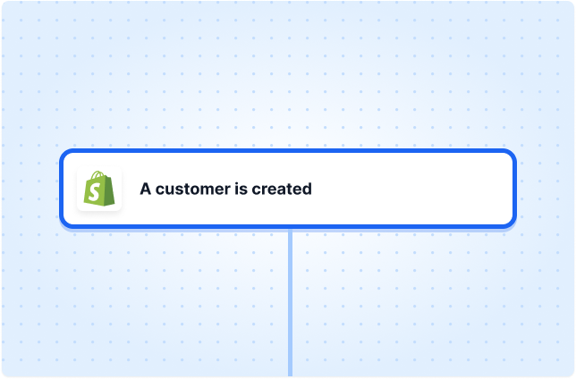 A customer is created