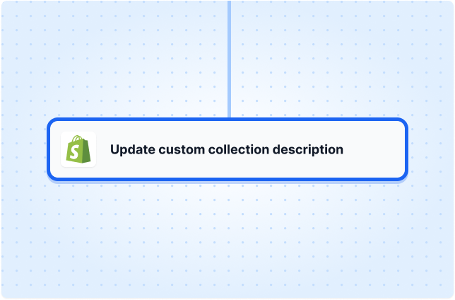 Update custom collection description