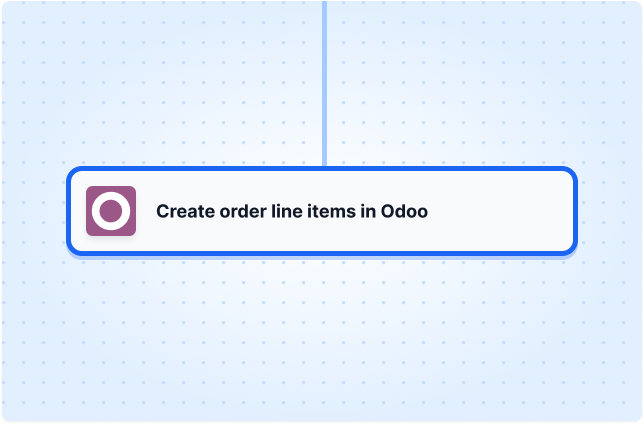 Create order line items in Odoo