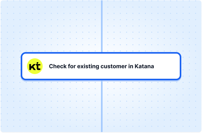 Check for existing customer in Katana