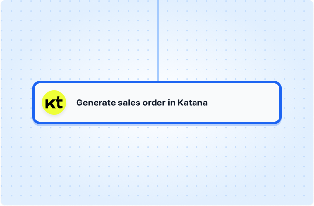 Generate sales order in Katana