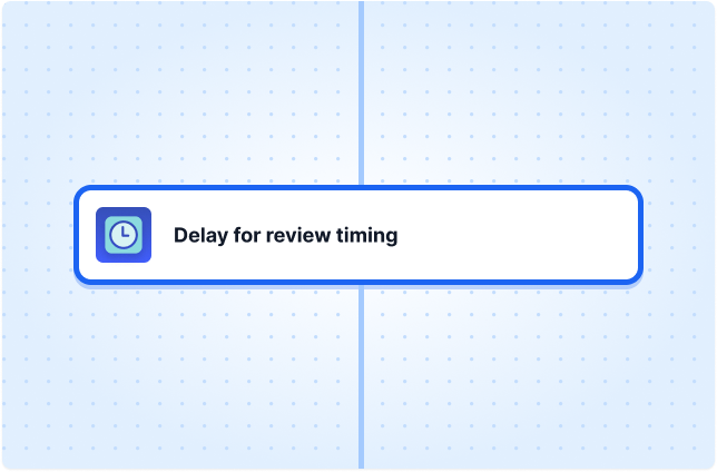 Delay for review timing