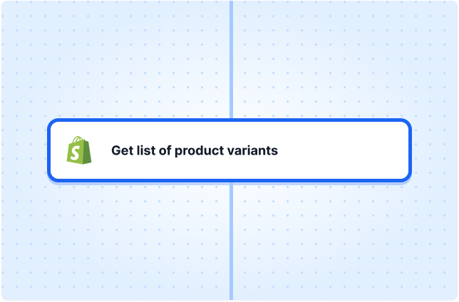 Get list of product variants