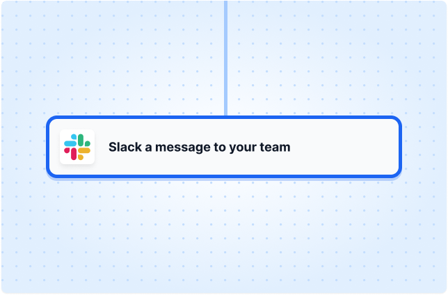 Slack a message to your team