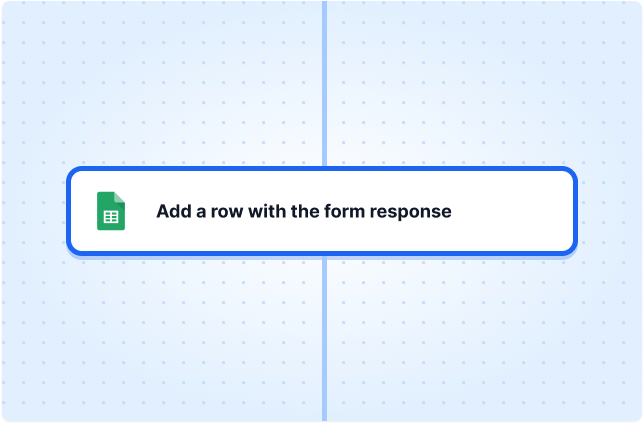 Add a row with the form response