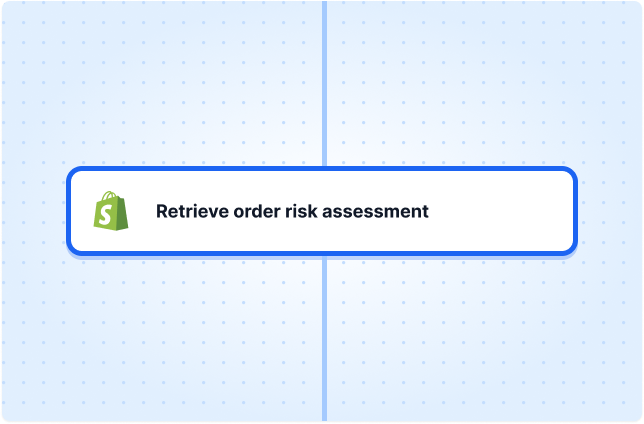 Retrieve order risk assessment