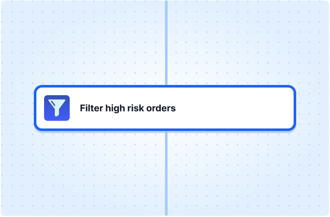 Filter high risk orders