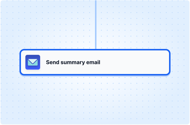 Send summary email