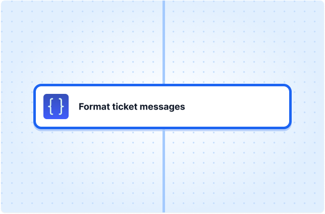 Format ticket messages