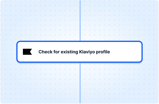 Check for existing Klaviyo profile