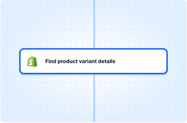 Find product variant details