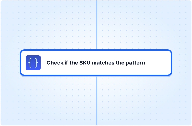 Check if the SKU matches the pattern