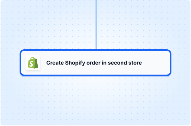 Create Shopify order in second store