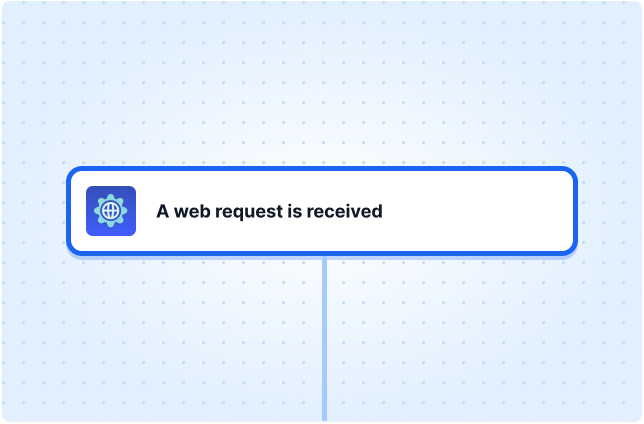 A web request is received