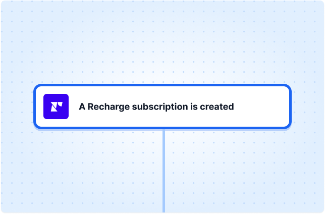 A Recharge subscription is created