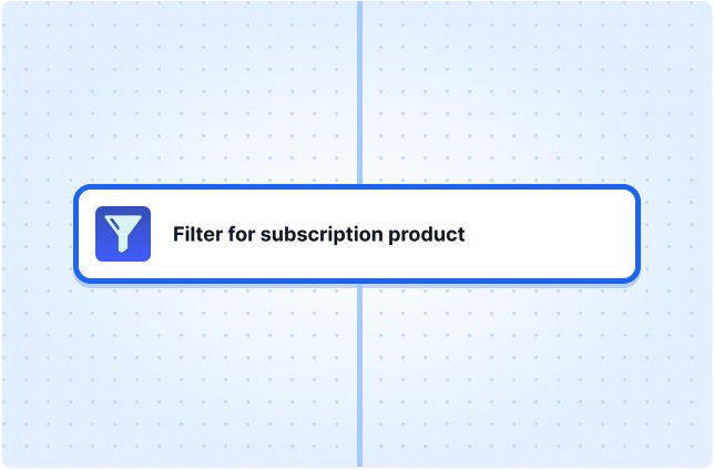 Filter for subscription product