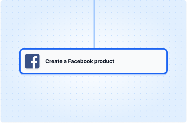 Create a Facebook product