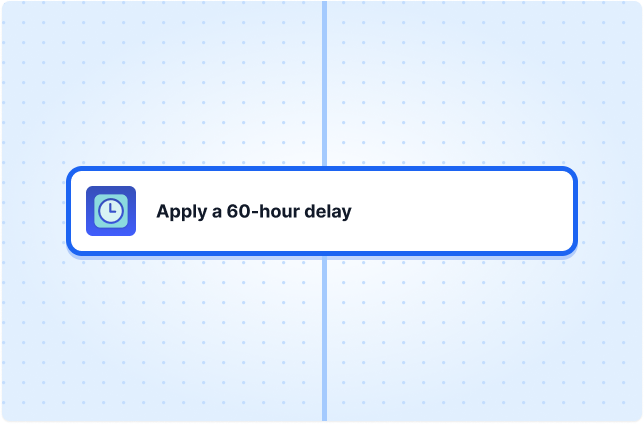 Apply a 60-hour delay