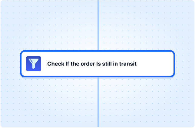 Check If the order Is still in transit