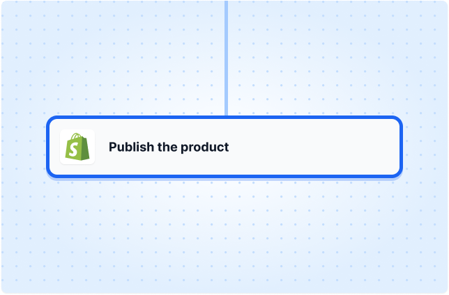 Publish the product