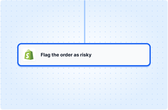 Flag the order as risky
