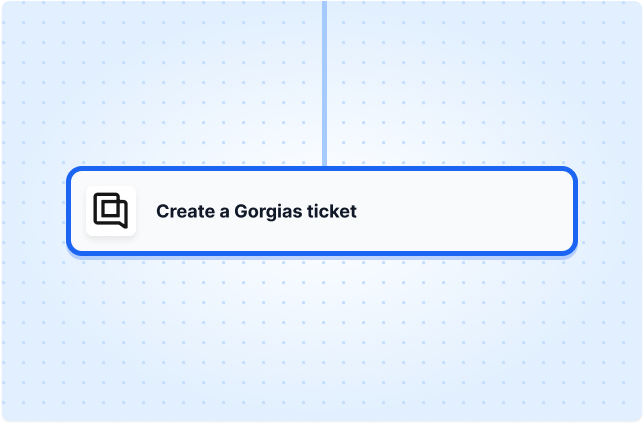 Create a Gorgias ticket