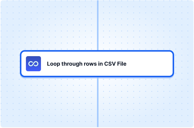 Loop through rows in CSV File