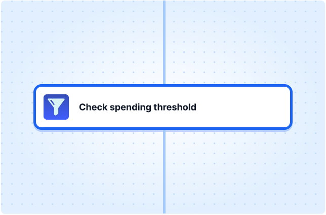 Check spending threshold