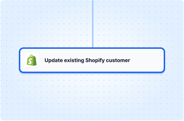 Update existing Shopify customer