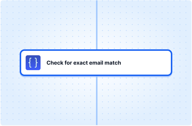 Check for exact email match