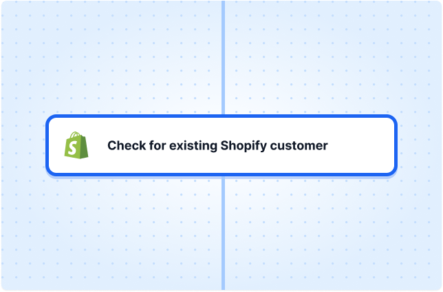 Check for existing Shopify customer