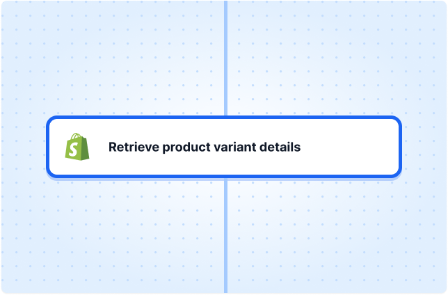 Retrieve product variant details