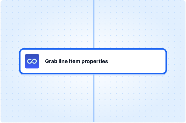 Grab line item properties