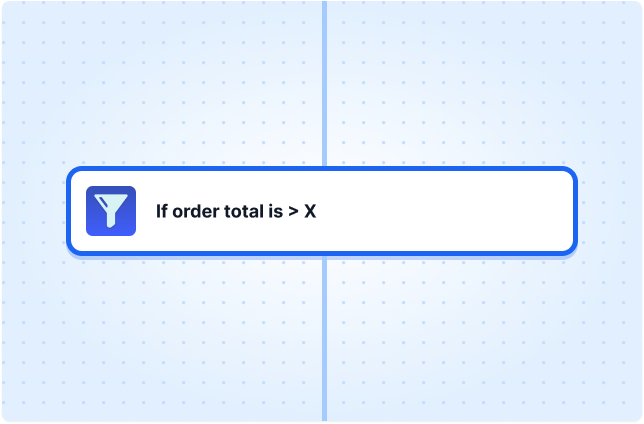 If order total is > X